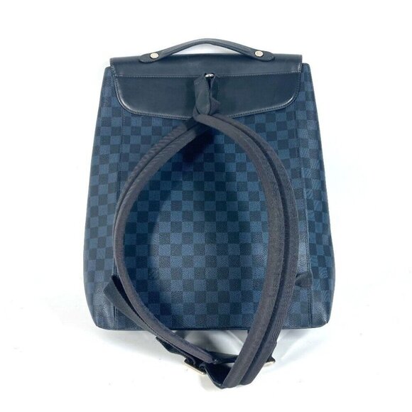 Authenticity GuaranteeLOUIS VUITTON N41586 Damier Cobalt Newport Bag Backpack - Picture 2 of 16